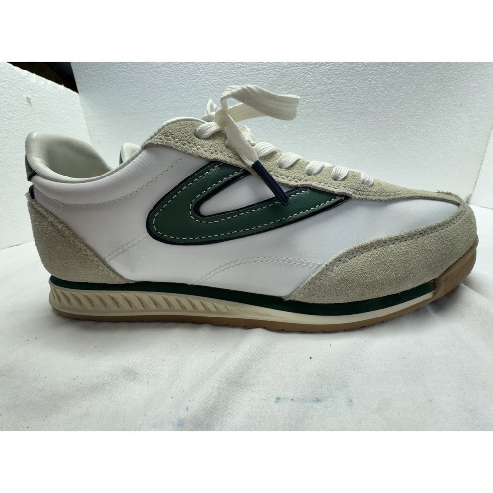 Tretorn Kristine Retro Suede White‎ Green Womens Sneaker 7 - Picture 3 of 9